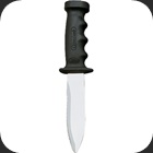 Cressi Supertotem knife Mid size dive knife with comfortable handle