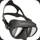 Calibro dark skirt mask with HD lenses Dark skirt diving mask