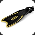 Cressi Palau fins Open heel fin design to be worn without boots, very soft foot pocket