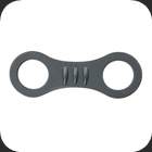 Snorkel keeper black Black silicone snorkel keeper
