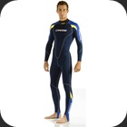 Cressi One suit A thin 1mm neoprene suit fort warm water