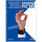 Waterproof book show hand signal