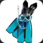 Cressi Rondinella Bag Full snorkeling set including Rondinella fins, Onda mask and Gringo snorkel