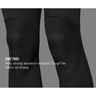 2.5mm W20 wetsuit with abrasion resistant ToughTex fabric on knees.