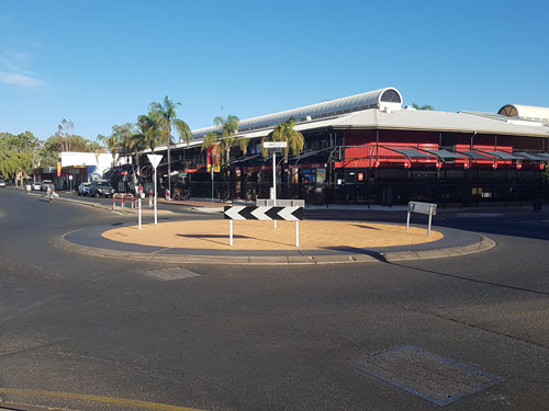 Diplomat motel in the center of Alice Springs