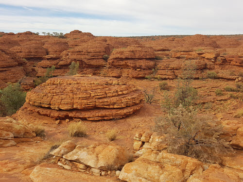 Rock formation in a shape of an UFO