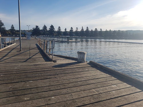 The jetty of Port Lincoln