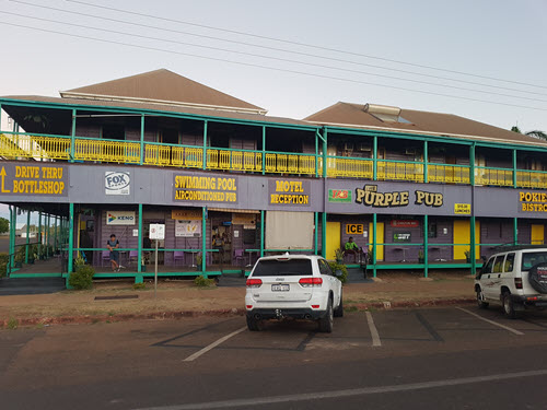 The Purple Pub in Normanton QLD