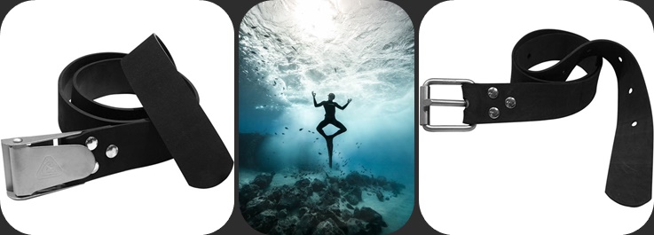 Freediving weight belt banner Freediving weight belt page