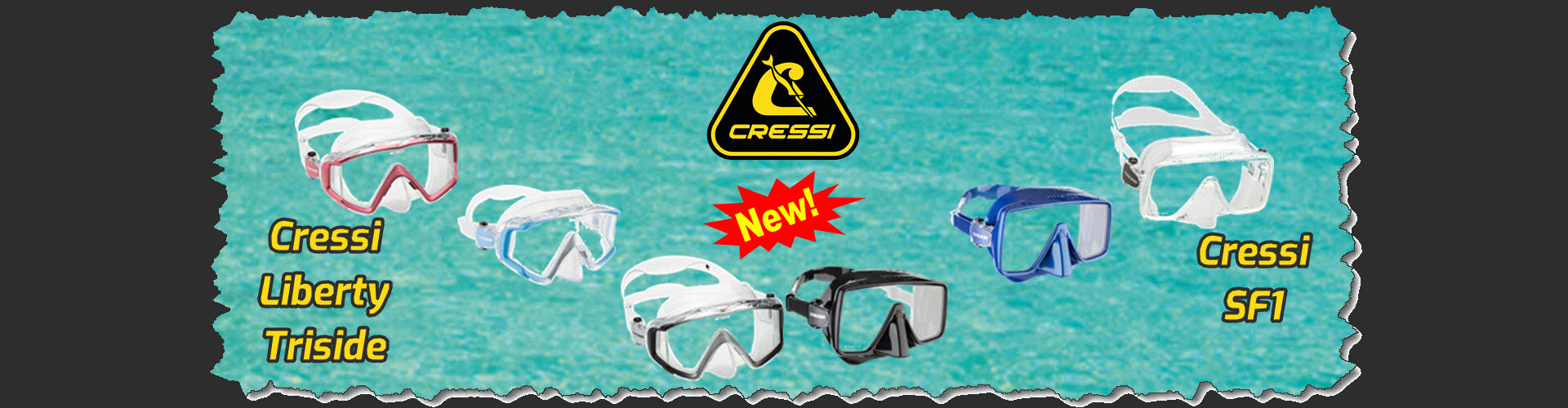 Cressi Liberty Triside and SF1 masks